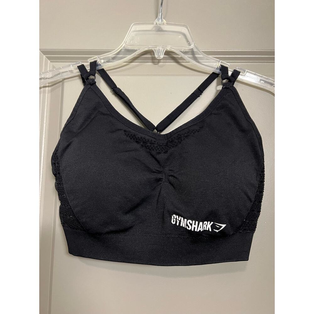 Gymshark Black Mesh Sports Bra Size Small